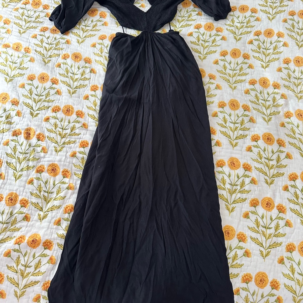 Chic Black Backless Dress